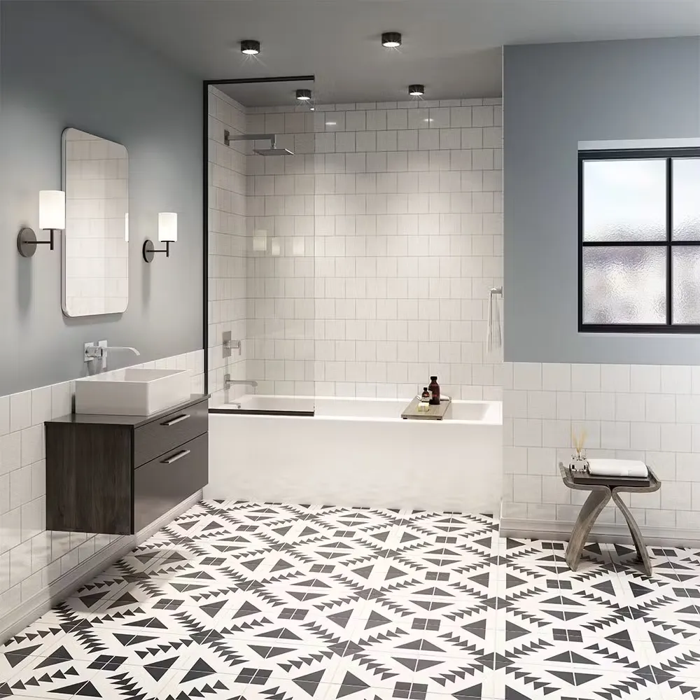 bathtub with shower